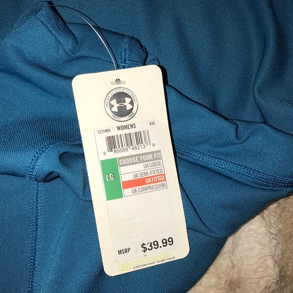 Women’s blue active wear long sleeve - Picture 3 of 3